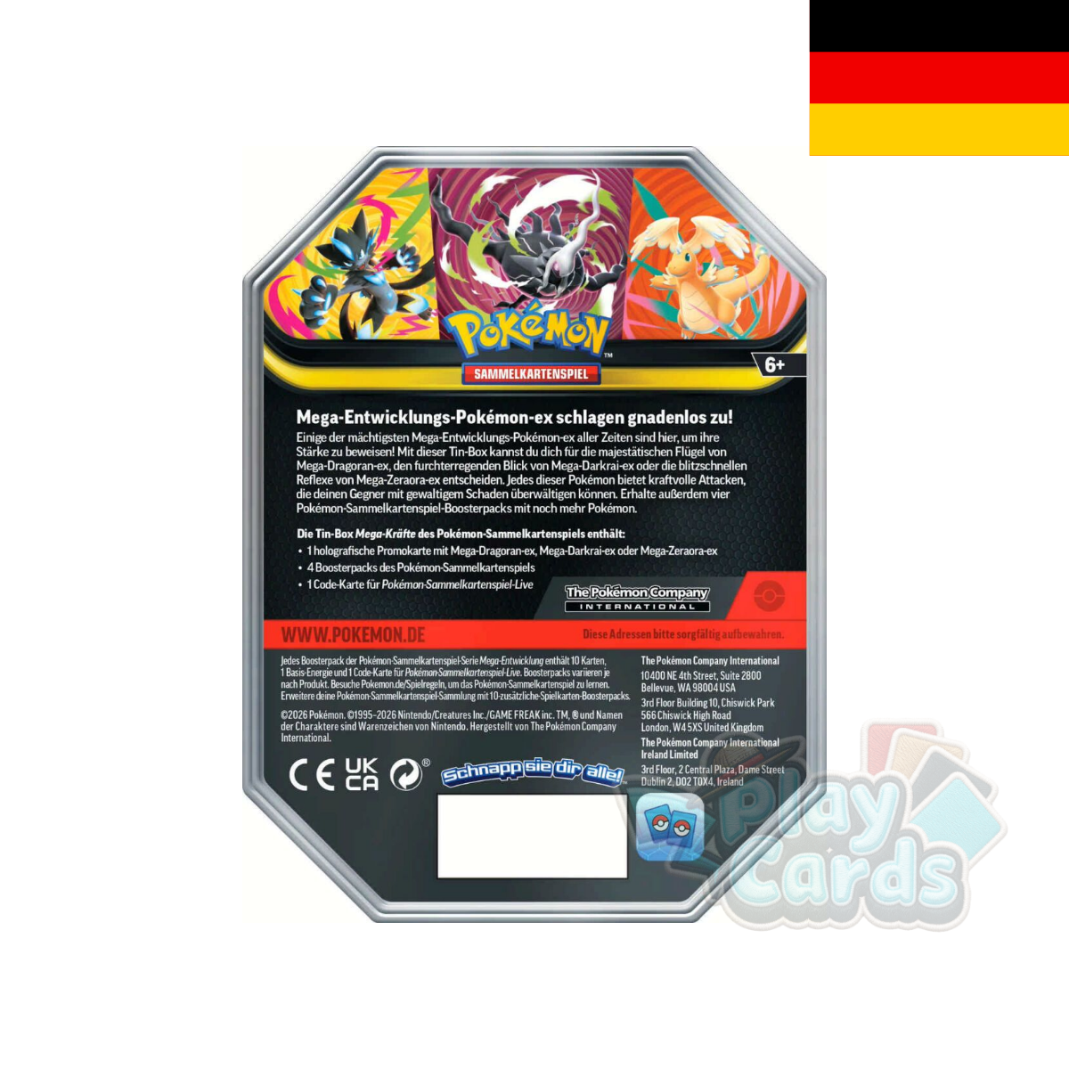 Pokémon - Mega-Kräfte Tin-Box 130: Mega-Dragoran-ex - DE