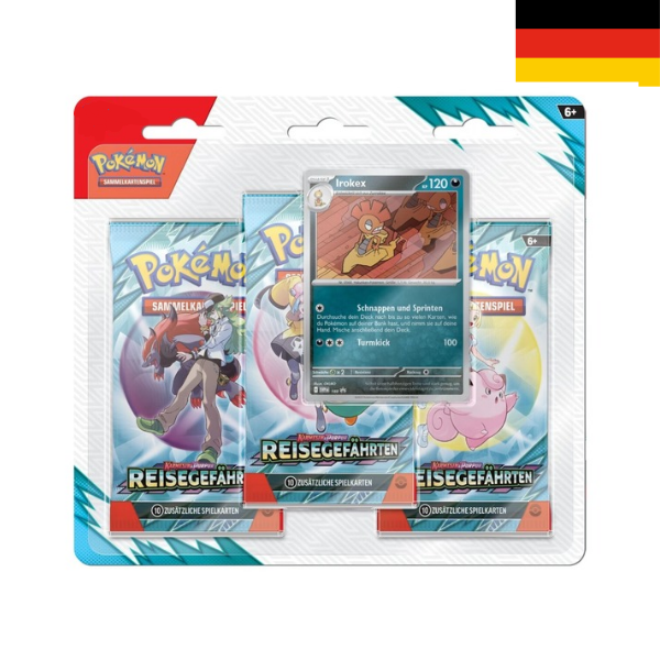 Pokémon KP09: Reisegefährten - 3er Blister Irokex Deutsch