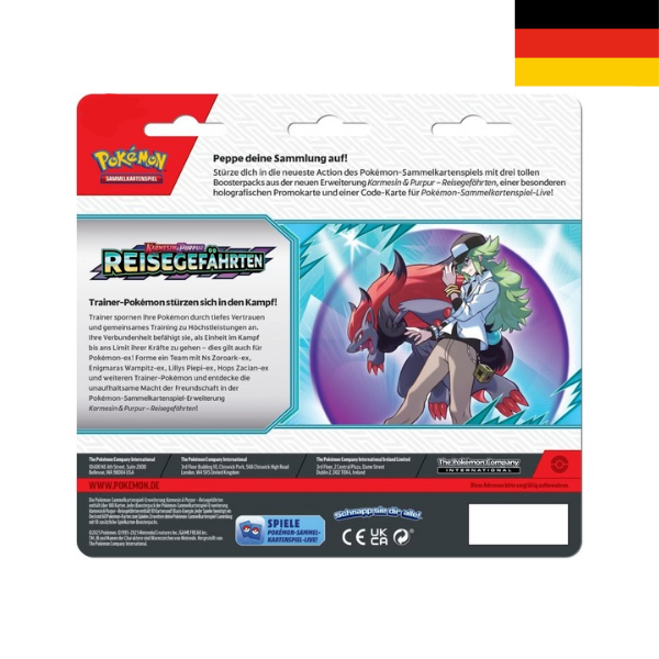 Pokémon KP09: Reisegefährten - 3er Blister Irokex Deutsch