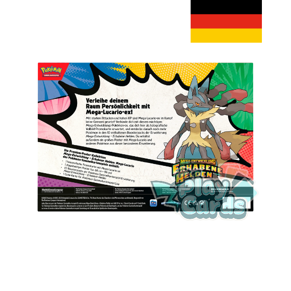 Erhabene Helden Premium-Poster Kollektion Mega-Lucario - DE
