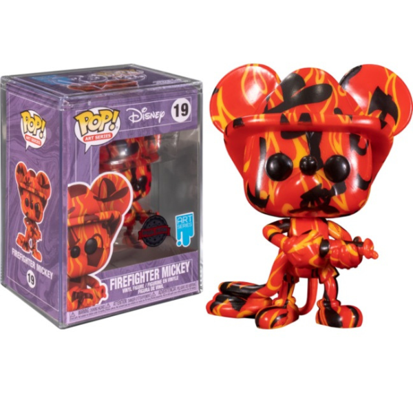 Shop/Funko PoP/Disney Funko POP! Artist Series: Mickey- Firefighter Mickey (Exclusive)
