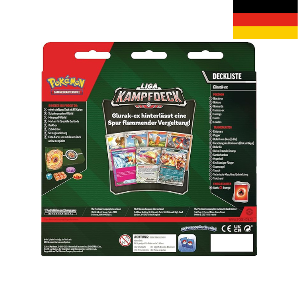 Pokemon Liga-Kampfdeck Glurak Ex 2024 DE