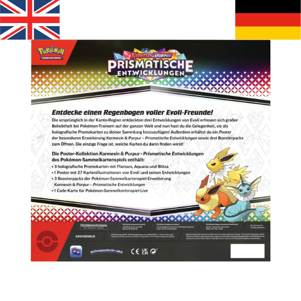 Pokemon PKM KP08.5 Poster Kollektion Prismatische Entwicklungen