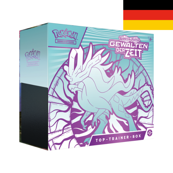 PKM - Karmesin & Purpur 05 Gewalten der Zeit Windwoge TopTrainer Box - DE