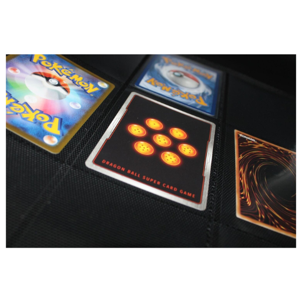 Sammel Ringalbum Schwarz (für 450 Karten/25 Seiten) für Pokemon, Yu-Gi-Oh, One Piece etc.